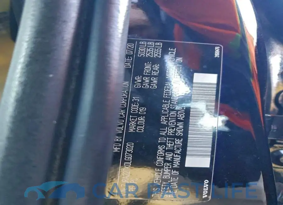 7JRA22TK0LG073020# 12