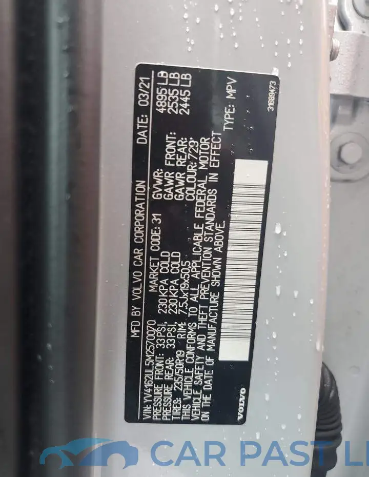 YV4162UL5M2570070# 13