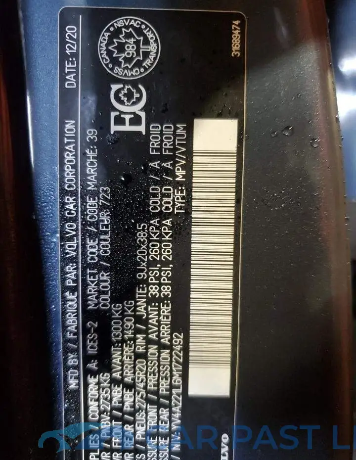 YV4A221L6M1722492# 12
