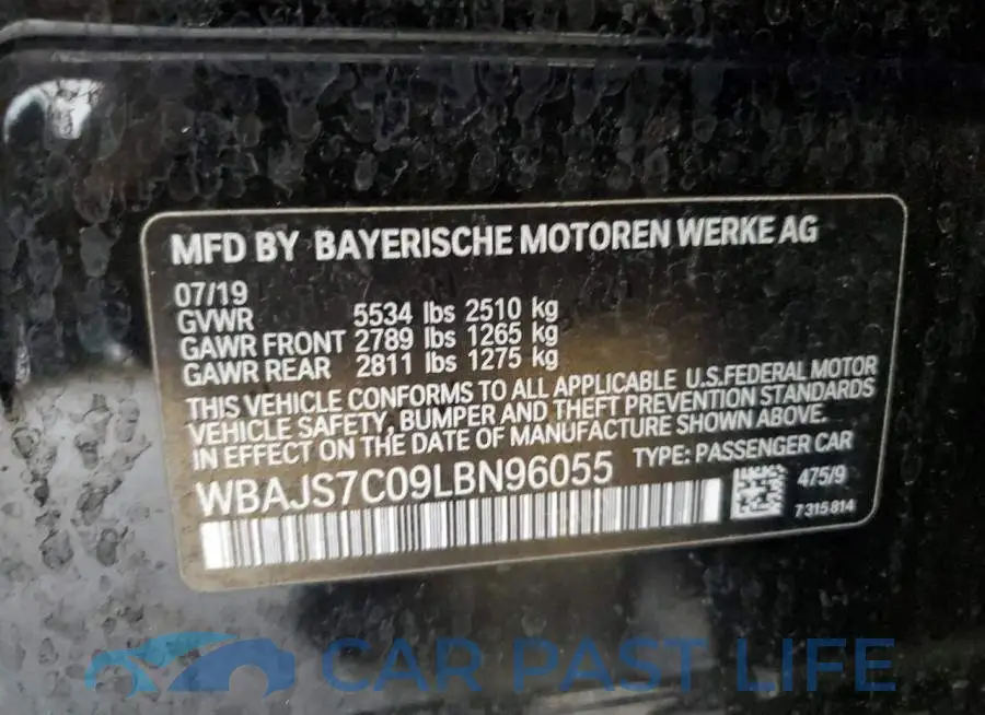 WBAJS7C09LBN96055# 12