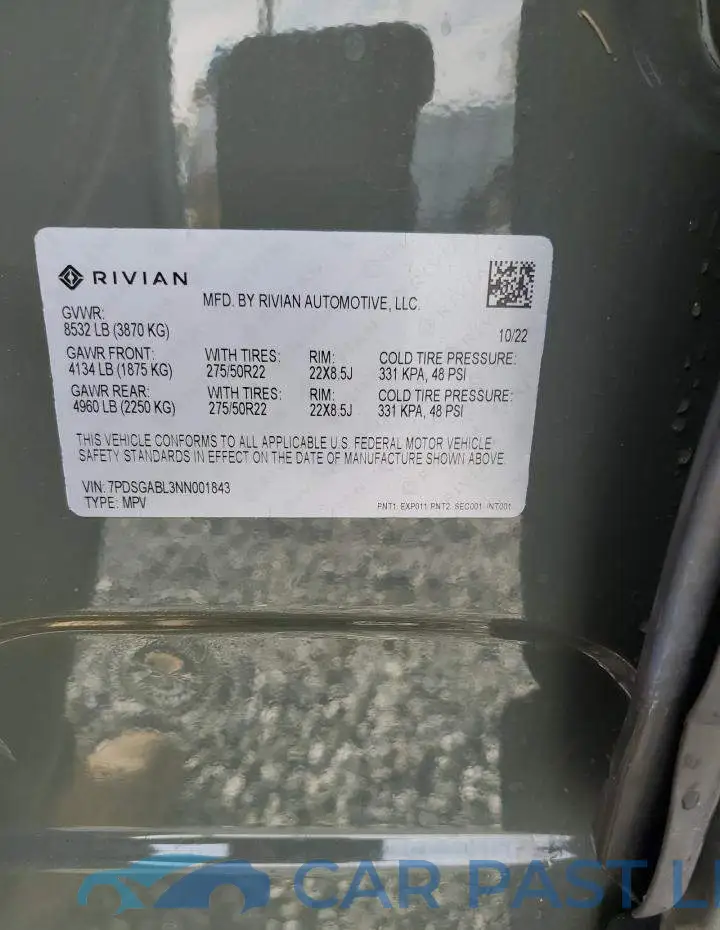 7PDSGABL3NN001843# 13