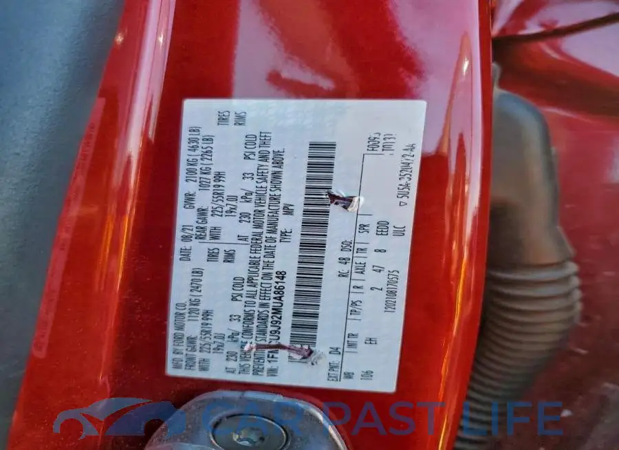 1FMCU9J92MUA86148# 14
