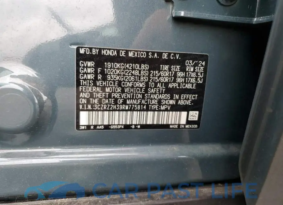 3CZRZ2H39RM775814# 13