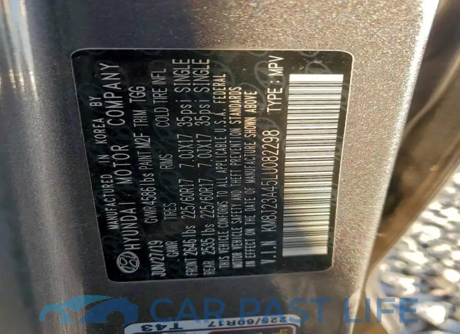 KM8J23A45LU082298# 13