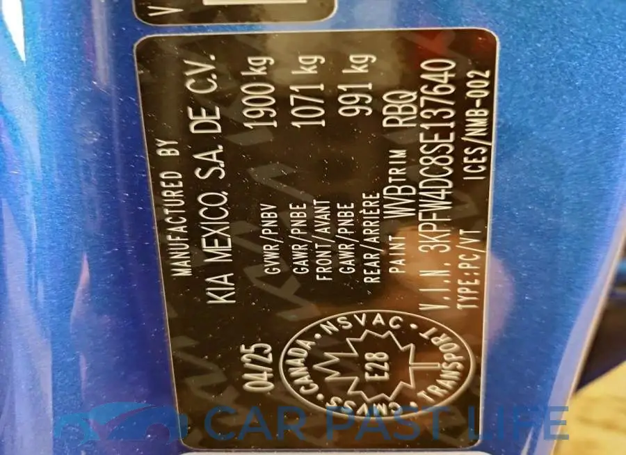 3KPFW4DC8SE137640# 12