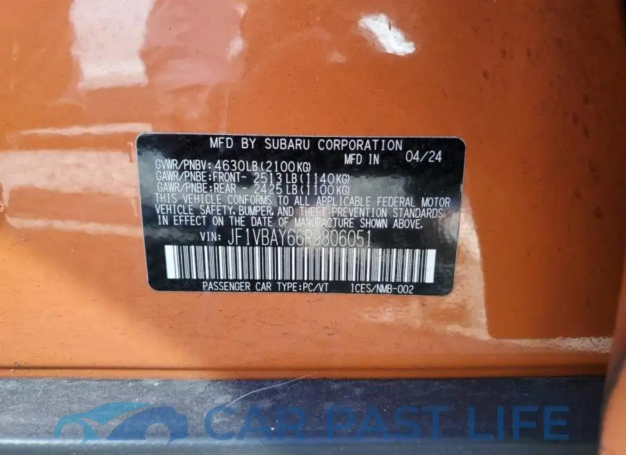 JF1VBAY66R9806051# 13