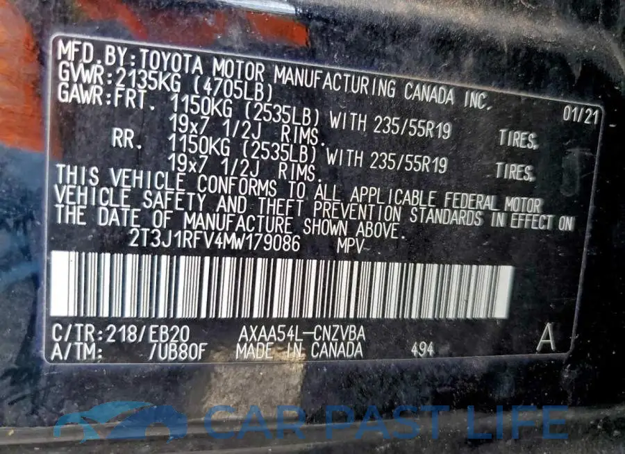 2T3J1RFV4MW179086# 13