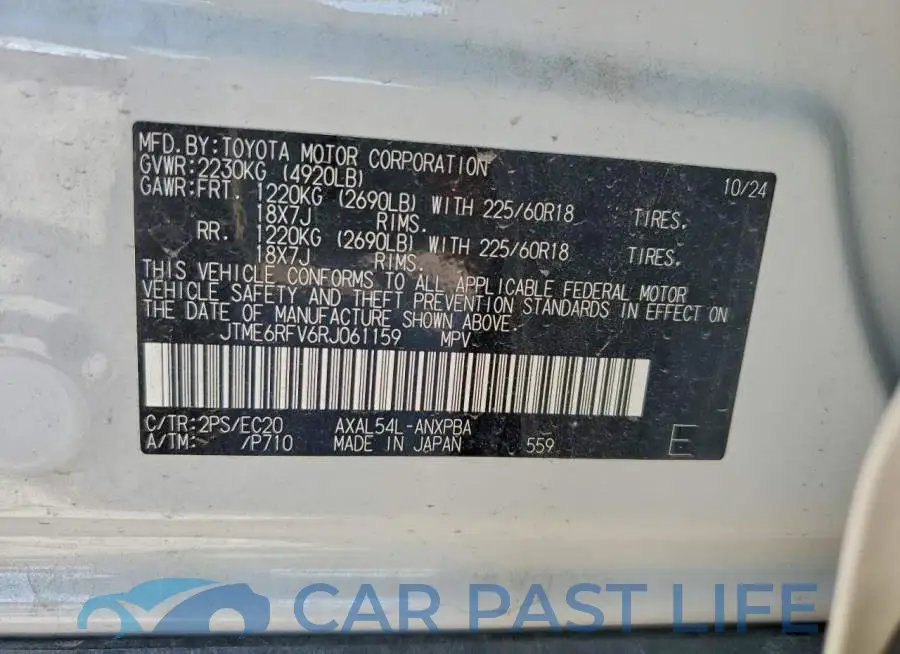 JTME6RFV6RJ061159# 13