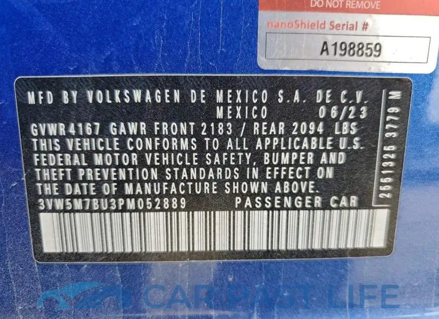 3VW5M7BU3PM052889# 12