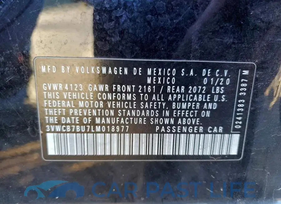 3VWCB7BU7LM018977# 13