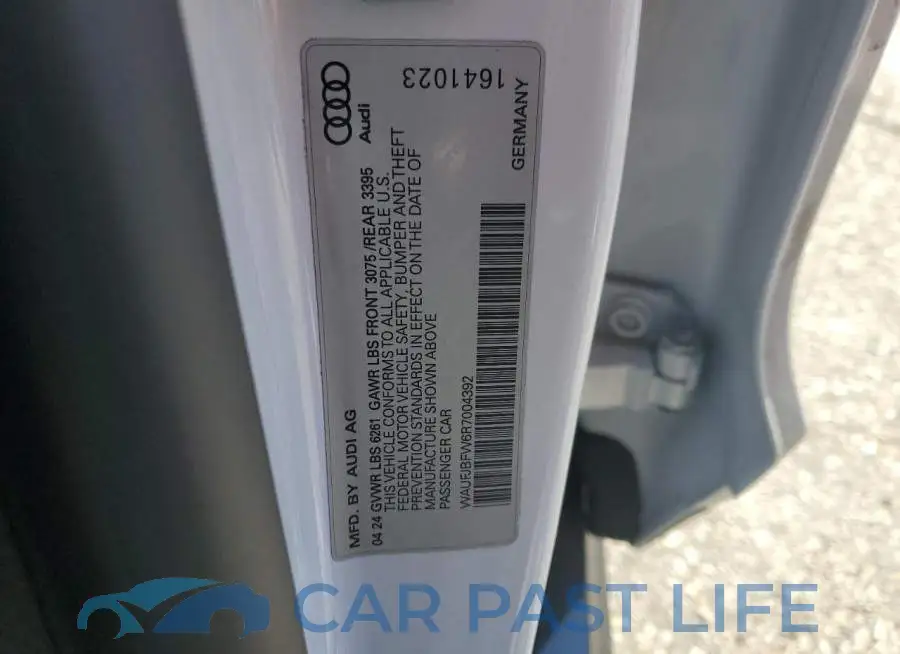 WAUFJBFW6R7004392# 12