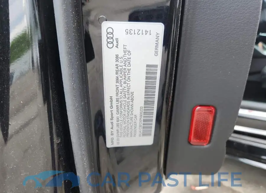WUA1CBF2XPN905233# 12