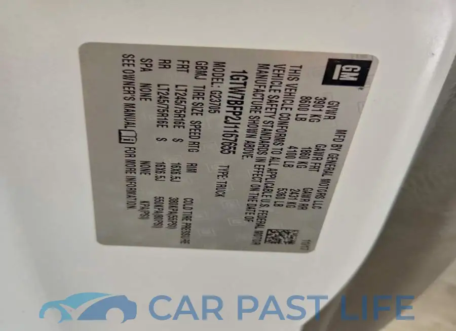 1GTW7BFP2J1167655# 13