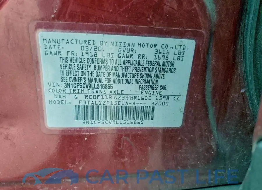 3N1CP5CV9LL516865# 13