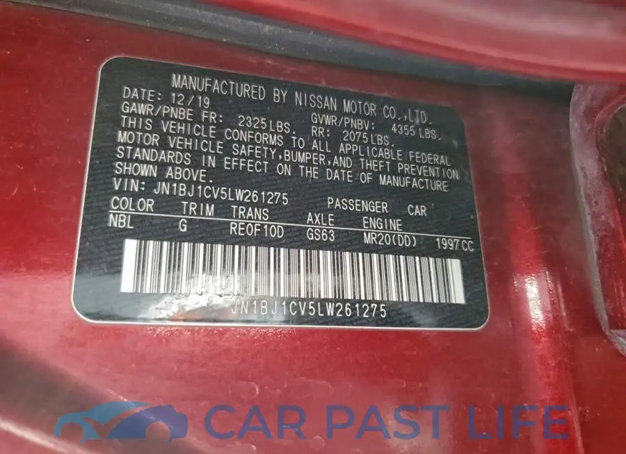 JN1BJ1CV5LW261275# 13