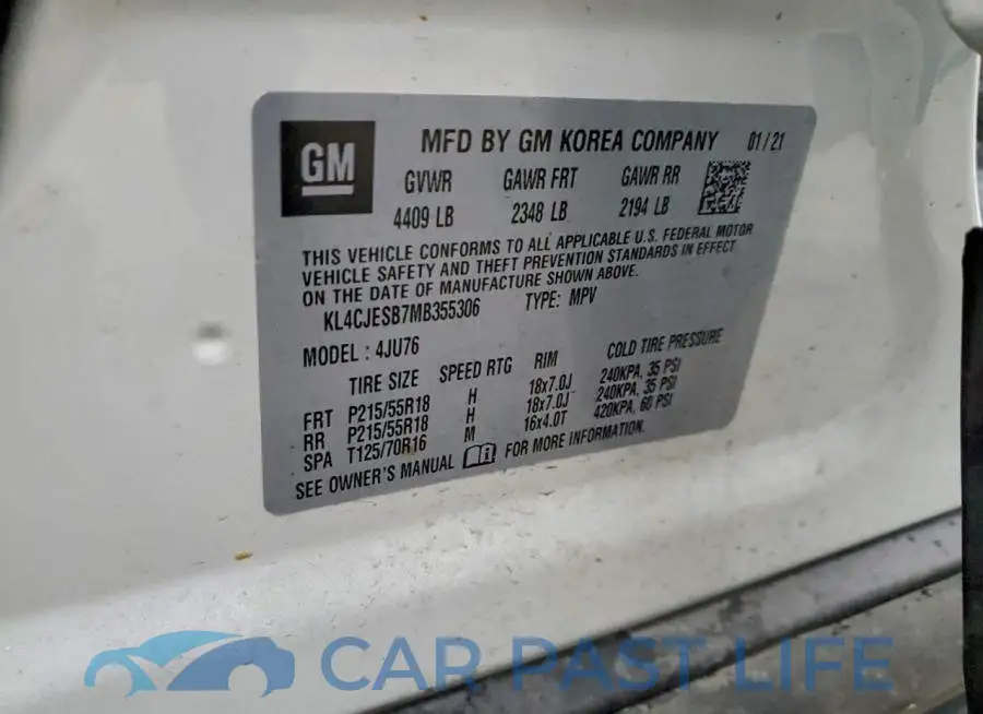 KL4CJESB7MB355306# 13