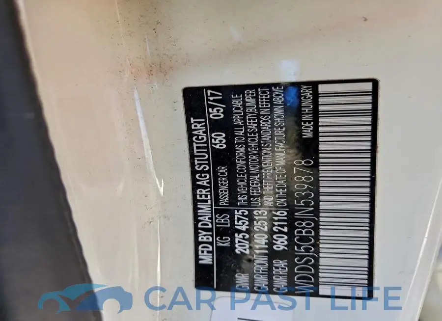 WDDSJ5CB8JN539878# 12