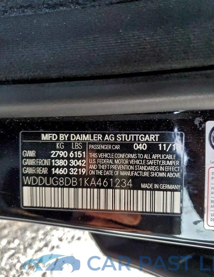 WDDUG8DB1KA461234# 12