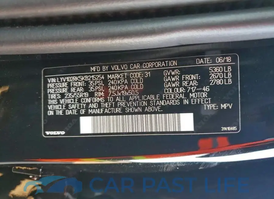 LYV102RK5KB215254# 13