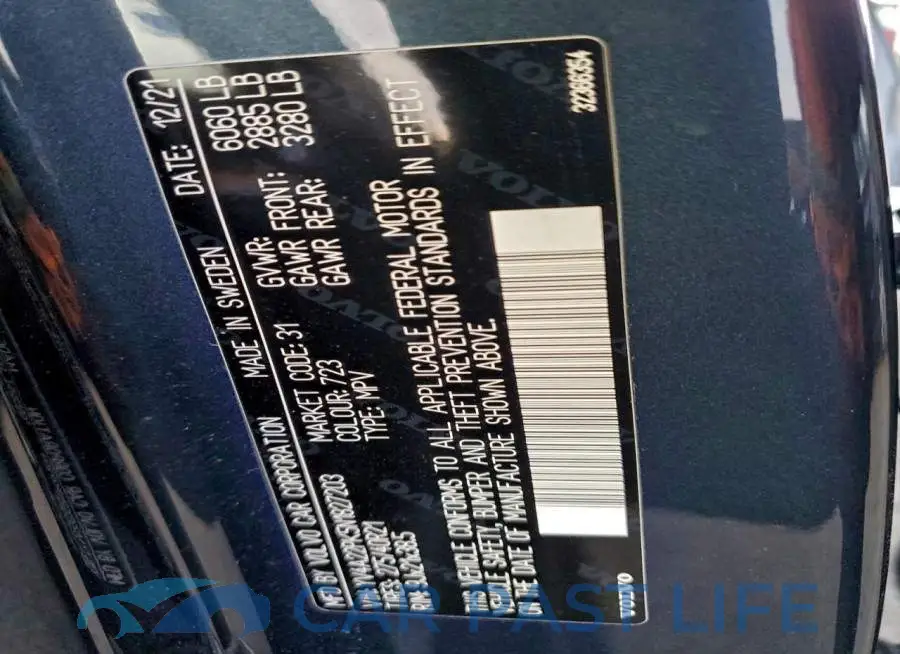 YV4A22PK5N1827203# 13