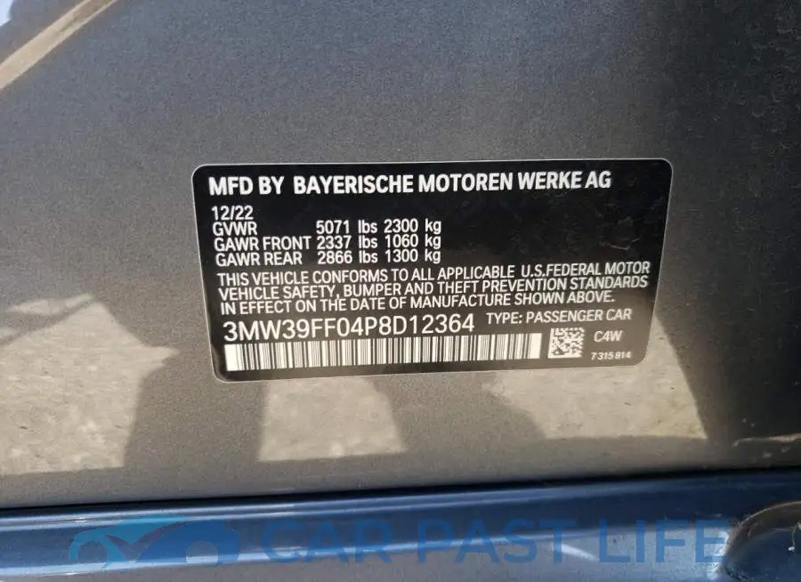 3MW39FF04P8D12364# 12