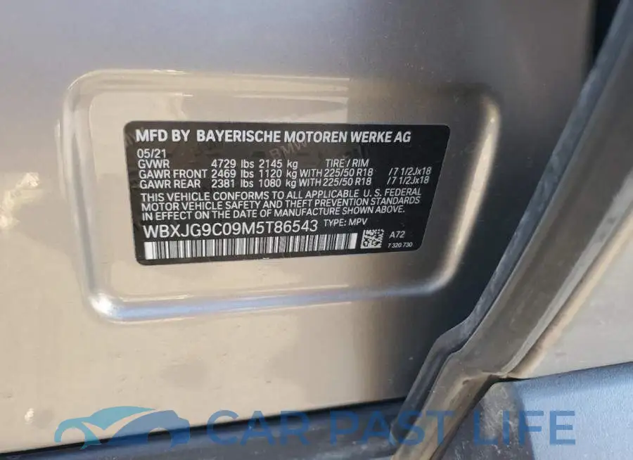 WBXJG9C09M5T86543# 14