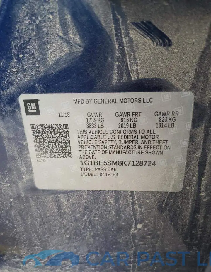 1G1BE5SM8K7128724# 12