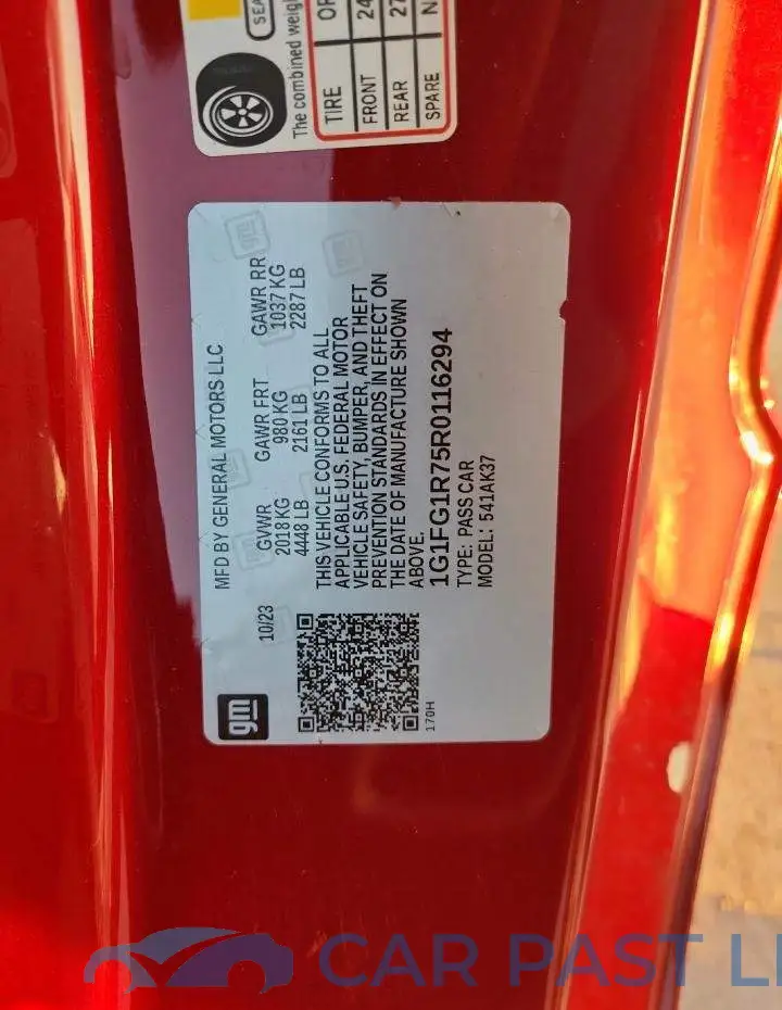 1G1FG1R75R0116294# 12