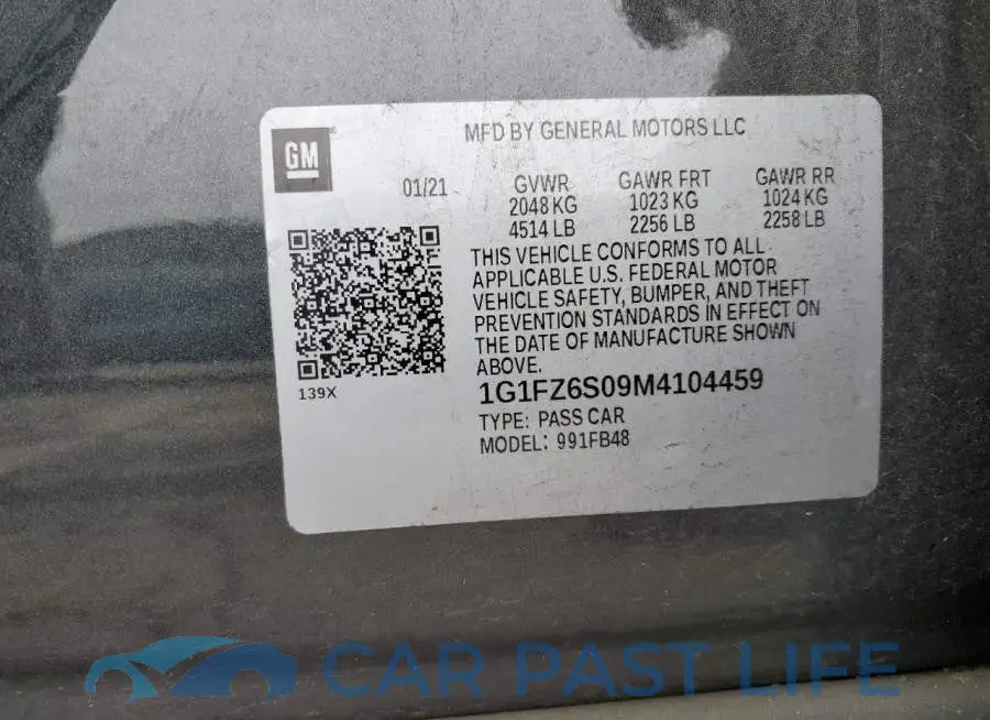 1G1FZ6S09M4104459# 12