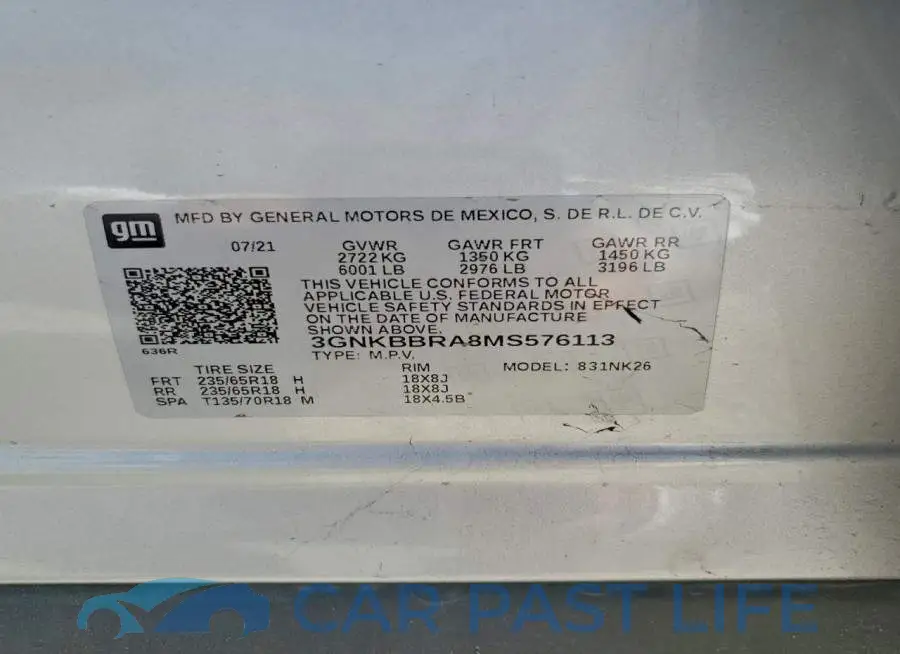 3GNKBBRA8MS576113# 14