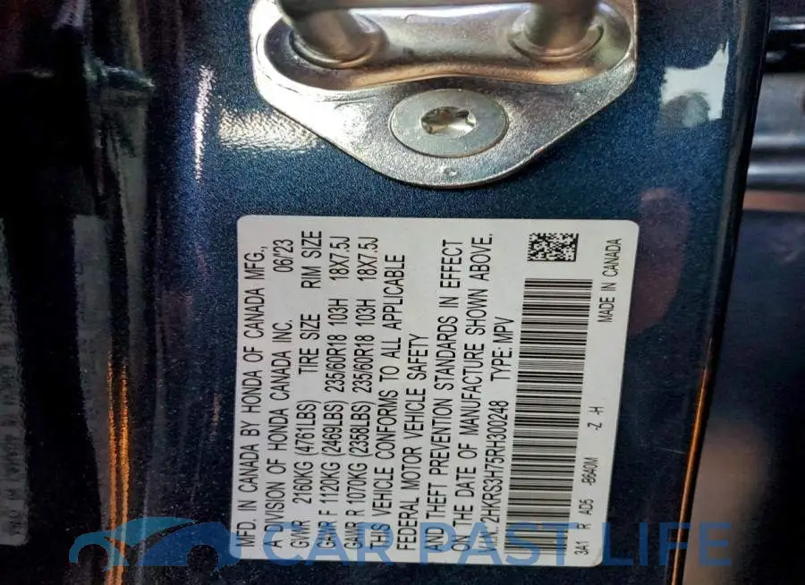 2HKRS3H75RH300248# 13