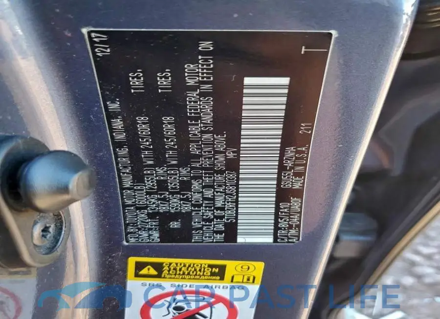 5TDBZRFH2JS810387# 12