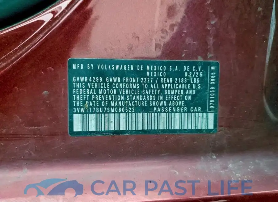 3VW1T7BU7SM060522# 12