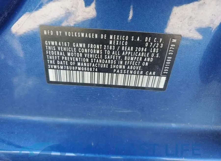 3VW5M7BU8PM060874# 12