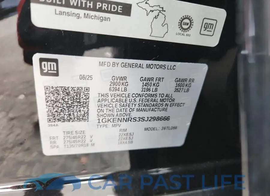1GKENNRS3SJ298666# 12