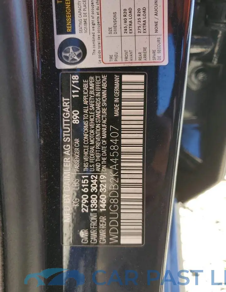 WDDUG8DB2KA458407# 12