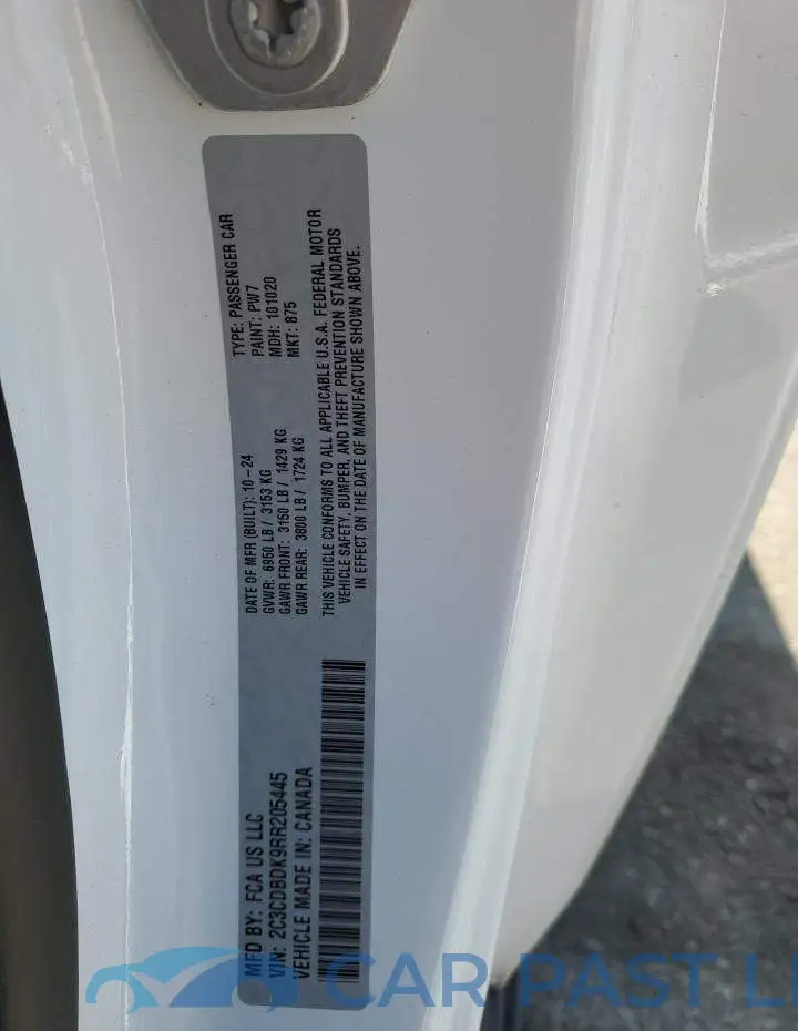 2C3CDBDK9RR205445# 12