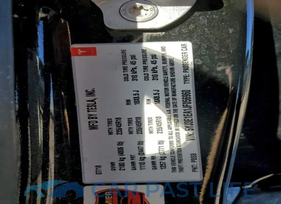 5YJ3E1EA1JF056960# 12