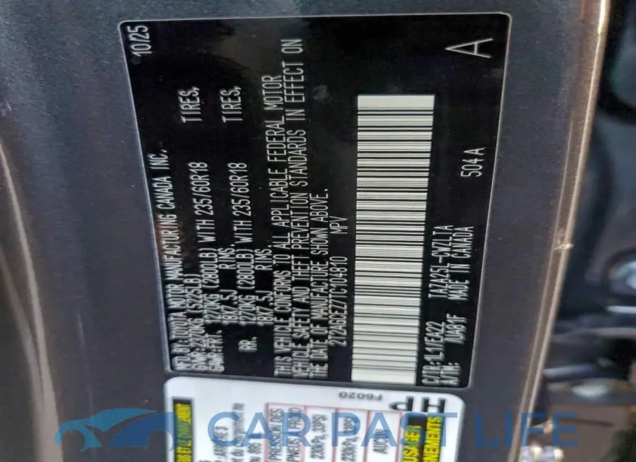 2T2AGCEZ7TC104810# 14