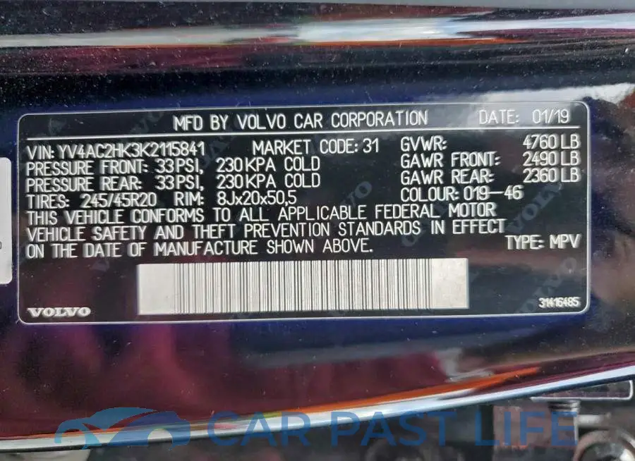 YV4AC2HK3K2115841# 12