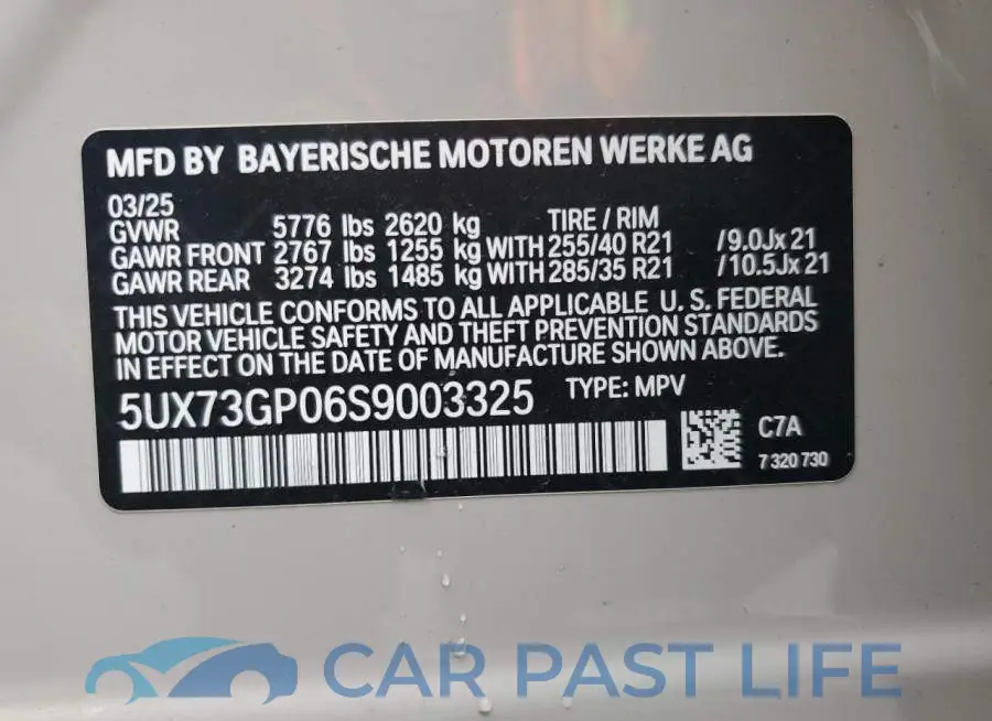 5UX73GP06S9003325# 14