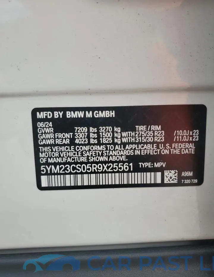 5YM23CS05R9X25561# 12