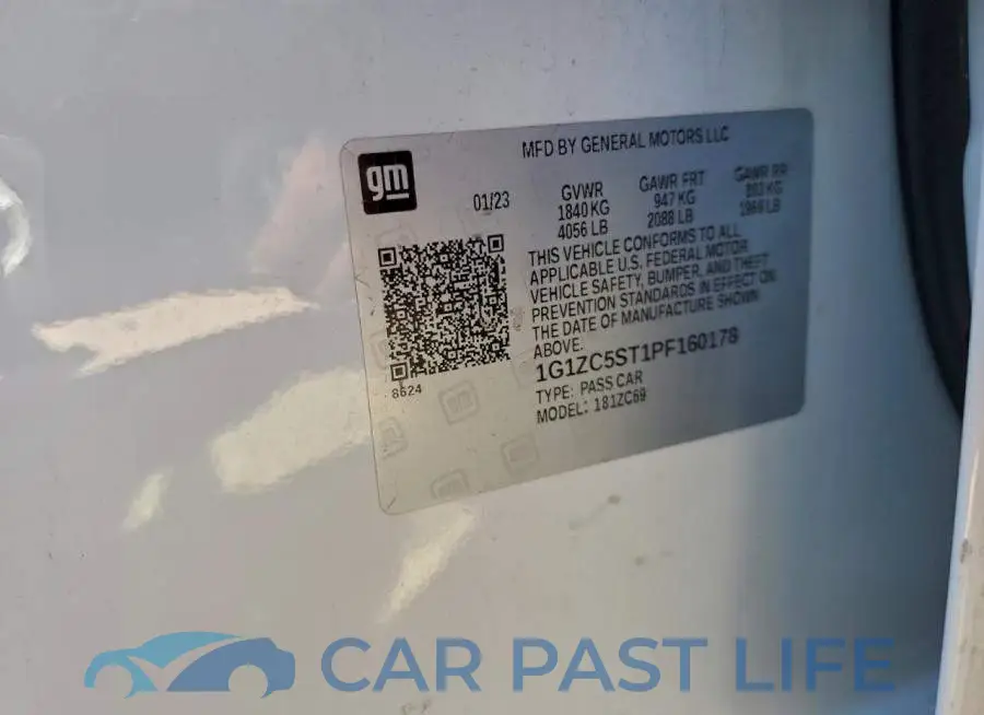 1G1ZC5ST1PF160178# 13