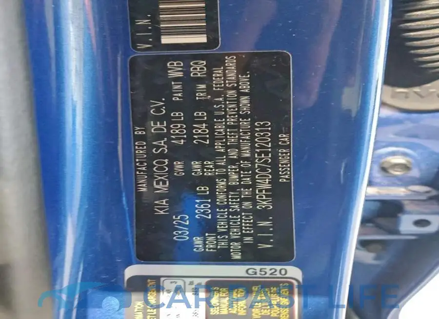 3KPFW4DC7SE120313# 12