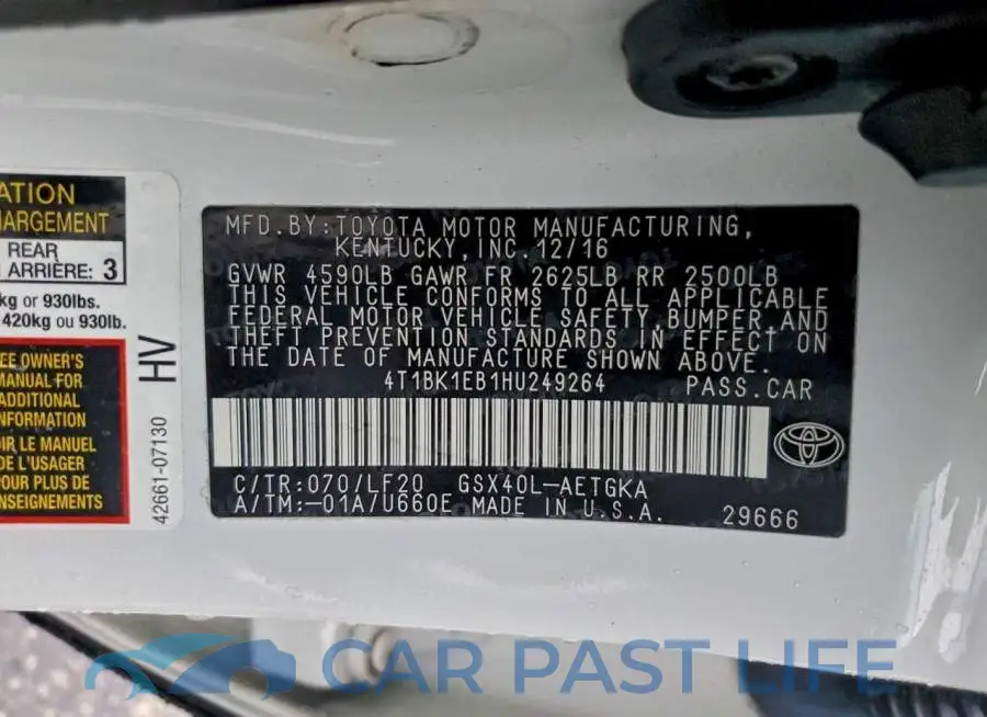 4T1BK1EB1HU249264# 12