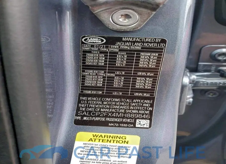 SALCP2FX4MH889846# 12