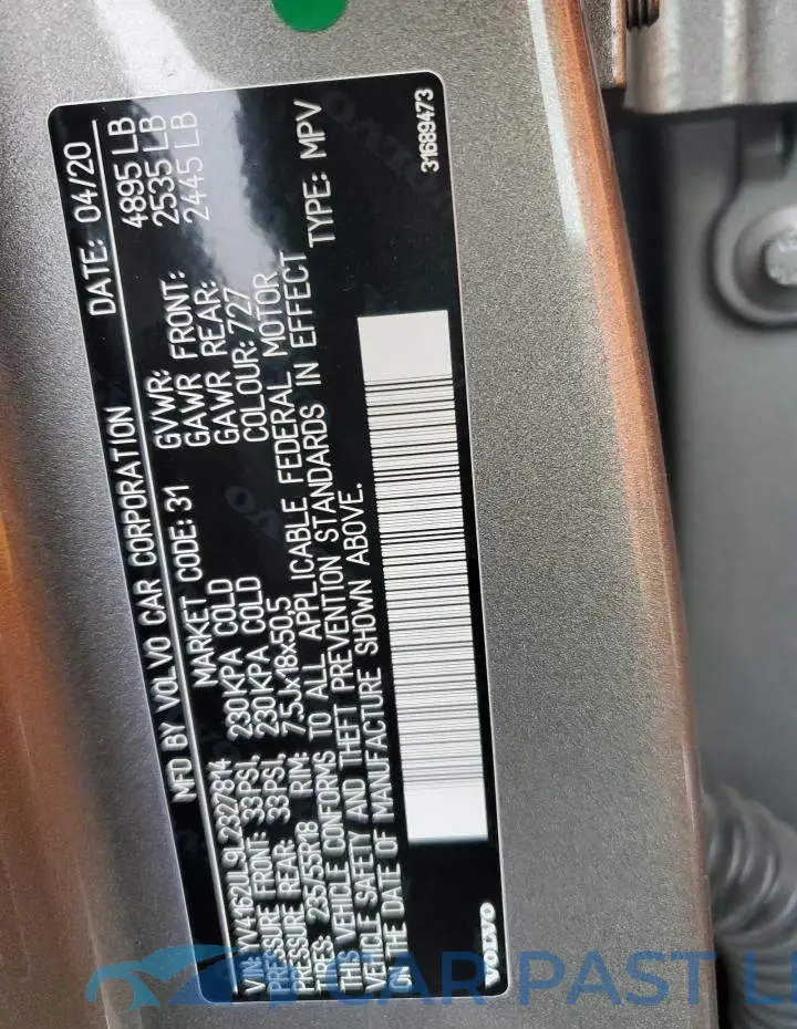 YV4162UL9L2327814# 13