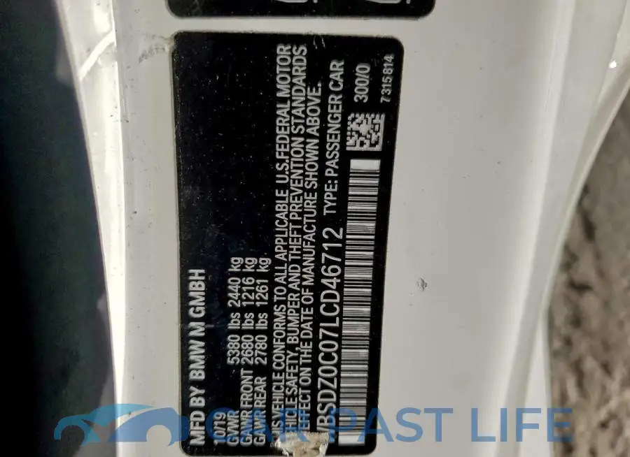 WBSDZ0C07LCD46712# 12