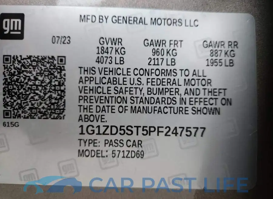 1G1ZD5ST5PF247577# 12