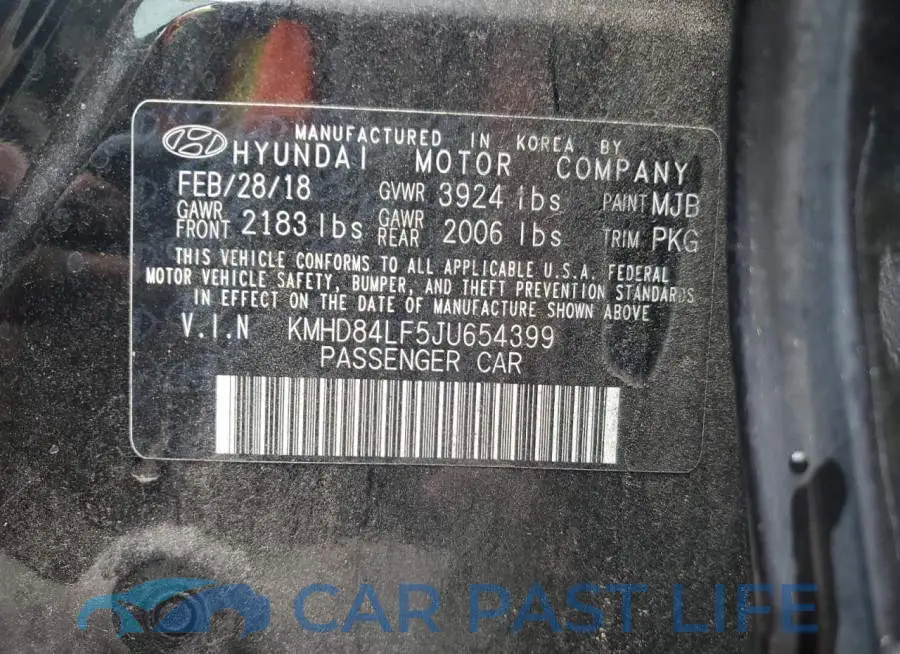 KMHD84LF5JU654399# 12